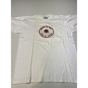 Vintage Royal Tees Jamaka Me Crazy Embroidered Men's Large White NWOT